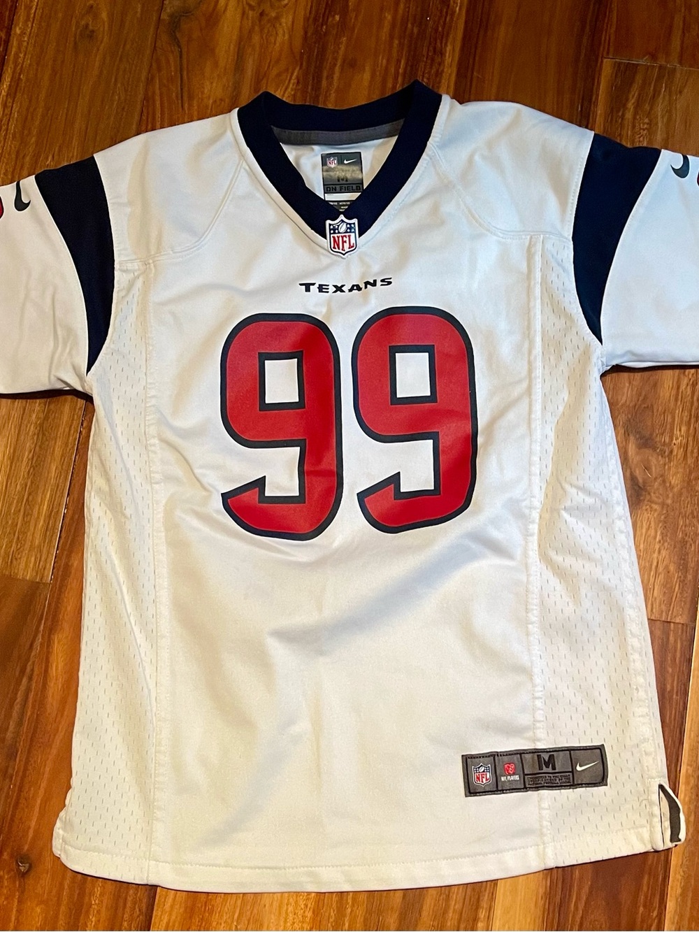 NFL Texans J.J. Watt #99 White Red and Navy Kids Jersey